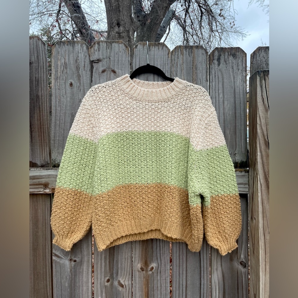 Stellino Color Block Acrylic Wool Sweater